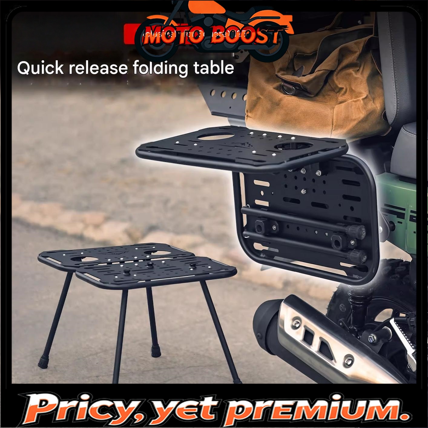 Motorcycle Gear Rack - Per Honda SquareX125: Portapacchi Posteriore a