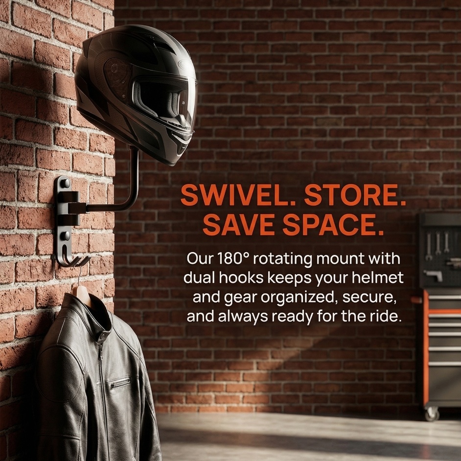 Motorcycle Gear Rack - Supporto per Casco in Lega di