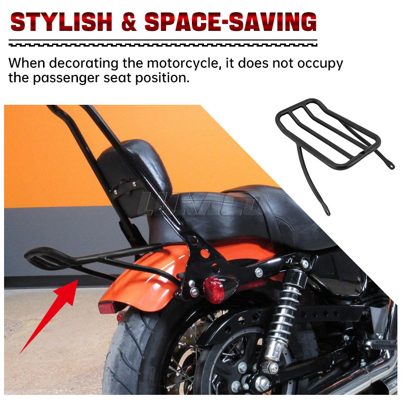 Nero moto ferro passeggero sch - Motorcycle Gear Rack recensione e prezzo