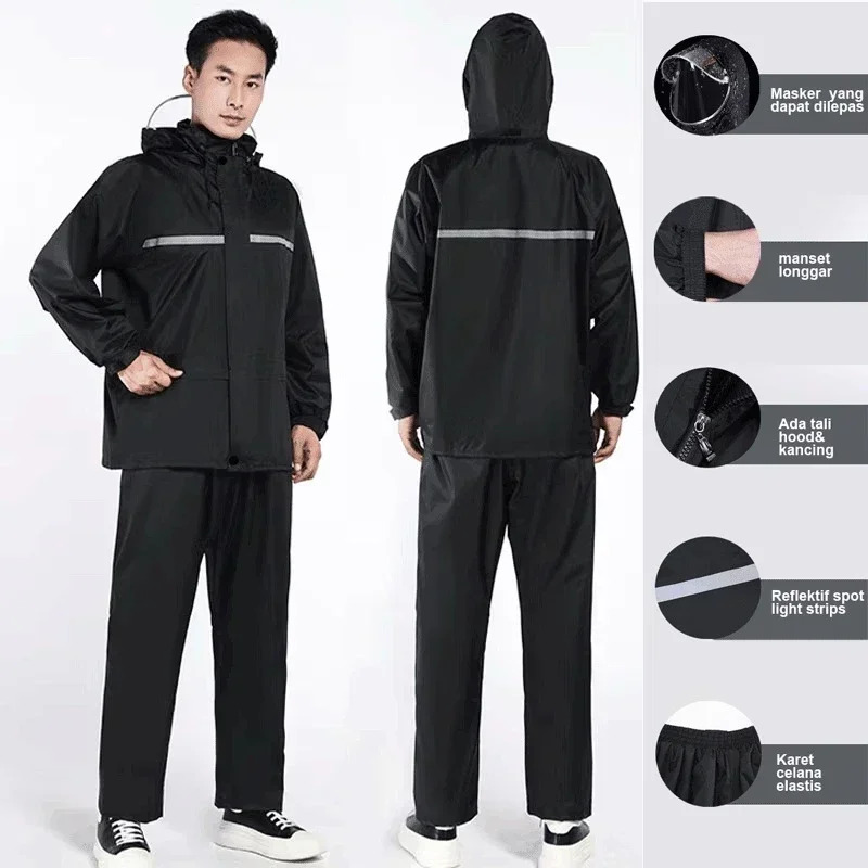 Tuta antipioggia riflettente p - Motorcycle Gear Full Suit recensione e prezzo