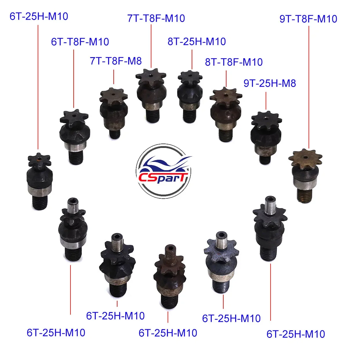 6T 7T 8T 9T 25H T8F M8 M10 Cat - Motorcycle Gear Rack recensione e prezzo